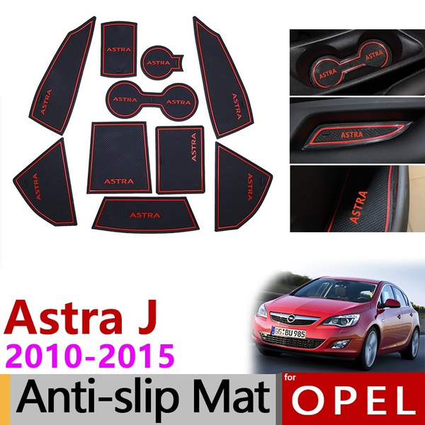 Size : Astra L Red Tappetino Antiscivolo della Tazza di Slot del Gate Adatto per Opel Astra J Vauxhall Holden 2010-2017 Adesivi Accessori Adesivi Antiscivolo Gomma