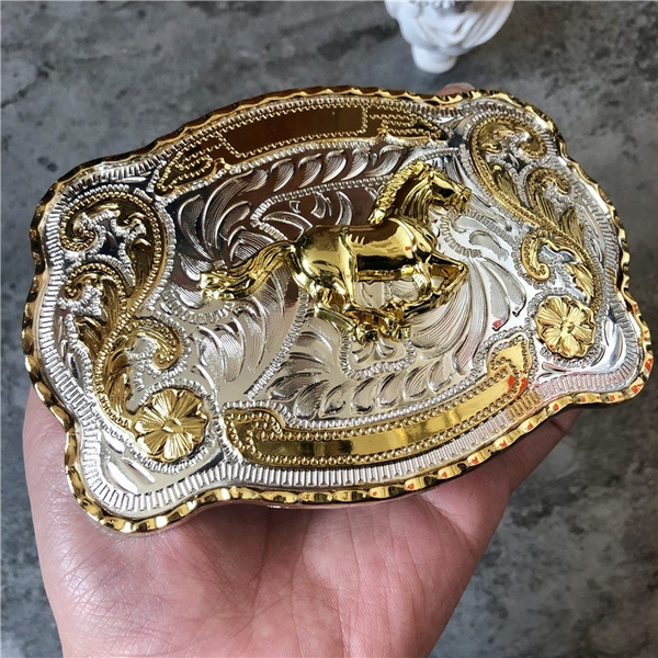 Gold belt best sale buckle for men