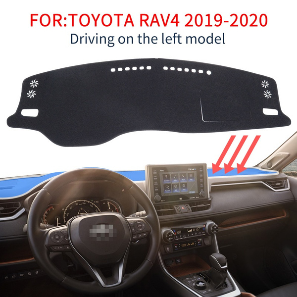 SureKit Car Custom Dash Cover for Toyota RAV4 2019-2020 Auto Dashboard Pad DashMat Dash Board Cover Black line 