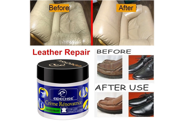 50ml Repair Cream, Funic Leather Repair Cream Filler Compound for Leather Restoration Cracks Burns Holes (Beige), Size: Small