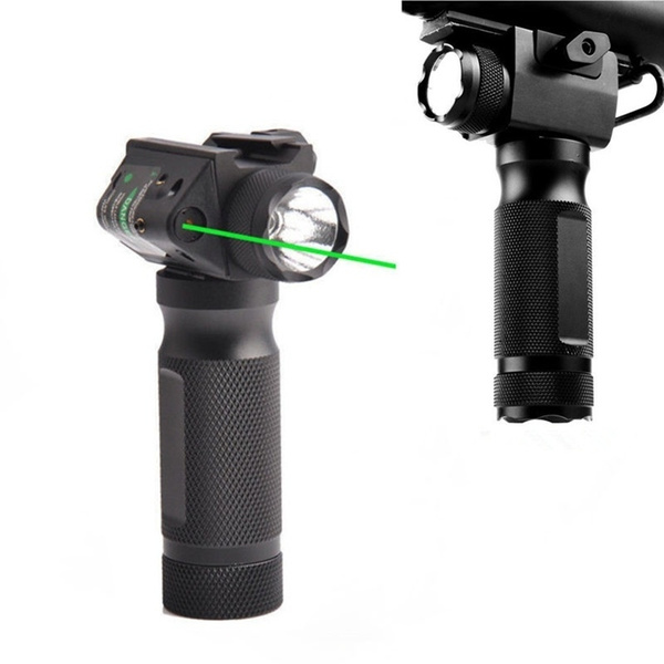 Tactical Combo Vertical Foregrip LED Flashlight & Red Dot Laser Sight