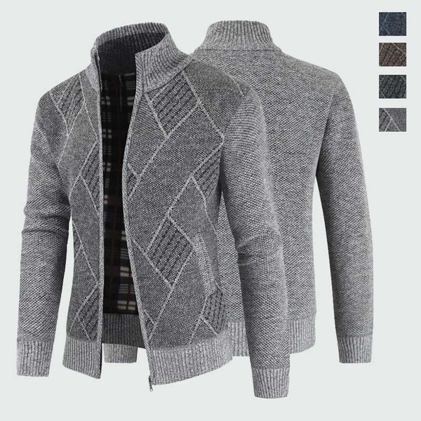 Hot Sale New Men Sweaters Long Sleeve Casual Cardigan Thick