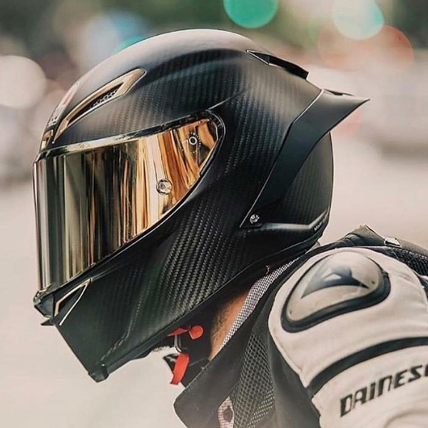 Face Carbon Helmet Professional Racing Helmet Kask DOT Rainbow Visor Motocross Off Road Touring | Wish