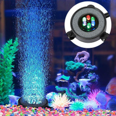 Tank, lights, fish, roundfishtankbubblerwithautocolorchangingledlight
