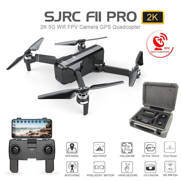 recorder Obsession convergence New upgrade SJRC F11 PRO Professional 2K camera GPS drone with wireless 5G  WiFi FPV App control flight 1080P and 2K HD camera two versions F11  brushless quadcopter 25 minutes flight time