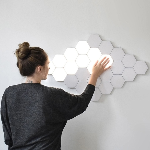 Quantum Lamp DIY LED Night Light Creative Hexagonal Touch Sensitive Lighting 