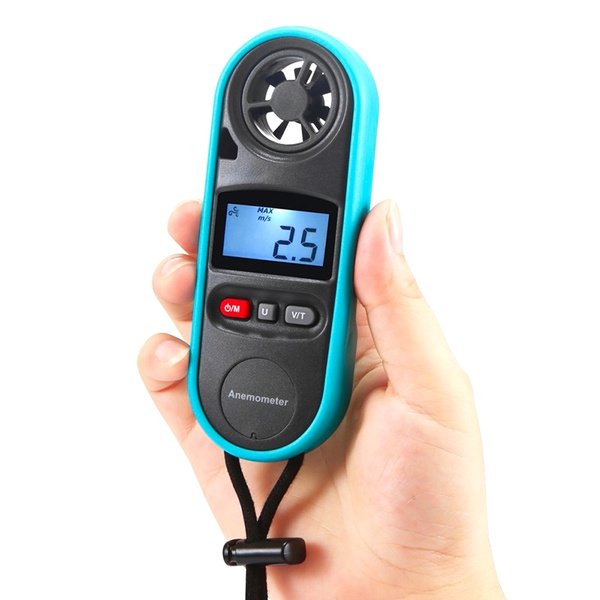 Multifunctional LCD Digital Wind Speed Temperature Tester Portable ...