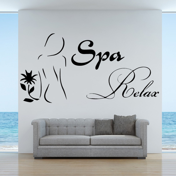 European Style Spa Wall Stickers Decorative Sticker Home Decor For Kids Room Decoration Accessories Murals Wish - Spa Wall Art Stickers
