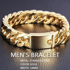 Heavy, goldplated, Chain, Bracelet Charm