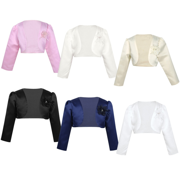 Girls Festive Bolero Jacket Cardigan 