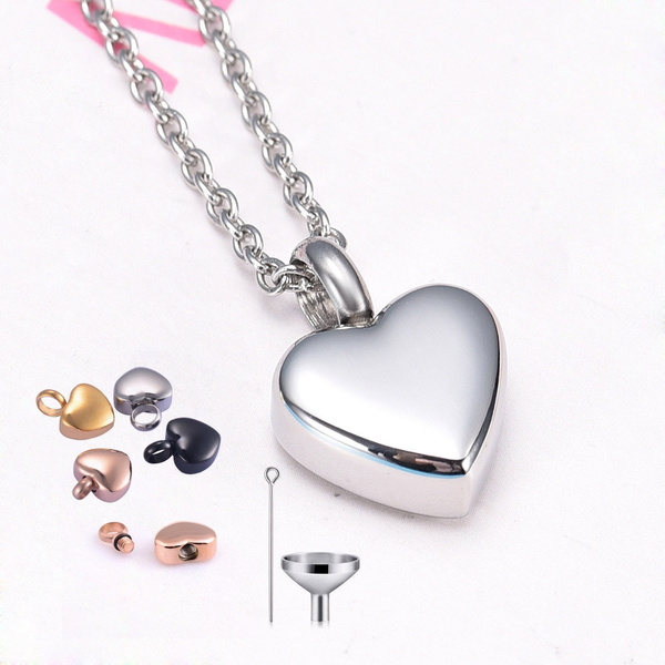 Heart necklace clearance to hold ashes