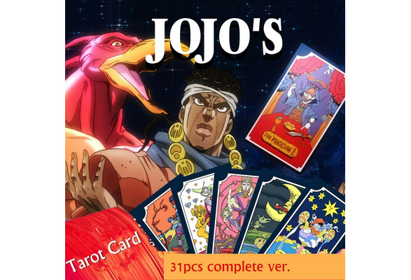 Anime Game JoJo/'s Bizarre Adventure Tarot Card  Cosplay Props Board Gift 31 PCS