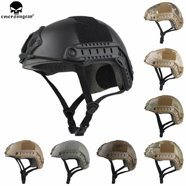 Emerson Tactical Fast Helmet MICH cycling MH Type w/ NVG Shroud+Side Rail casque 