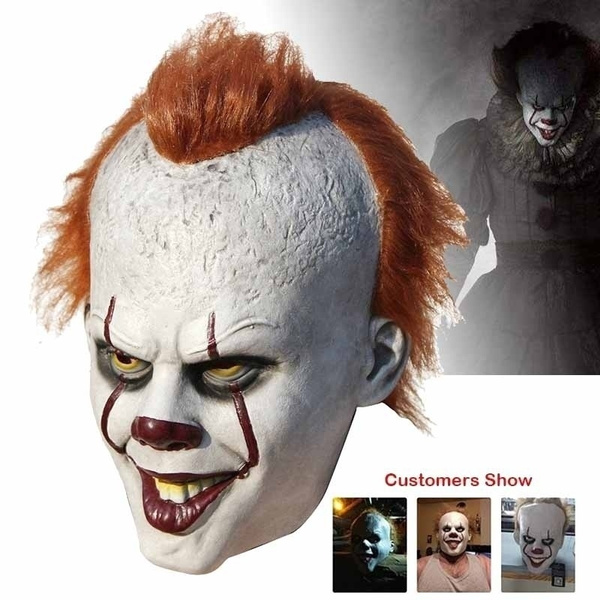 somewhat Susceptible to favorite Halloween Pennywise Costume Scary Clown Mask Cosplay Prop Children Toy  Trick | Wish