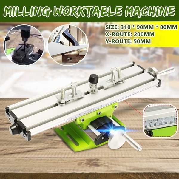 Mini Milling Machine Bench Fixture Cross Slide X Y Table Worktable Drill Vise! E