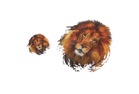 1pc Lion Patches Iron On Patches For Clothes Washable DIY Decoration VEY_H2 