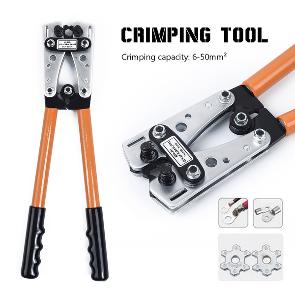 6 50 Mm2 Plug Crimp Crimping Tool Battery Cable Terminal Crimper Wish