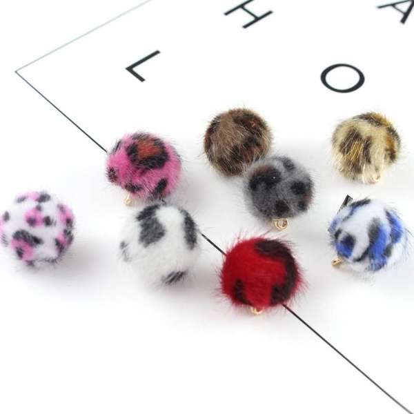 Pom-Pom Charm - Multicolor fur charm