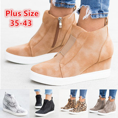 ankle boots, casual shoes, Plus Size, Platform Shoes