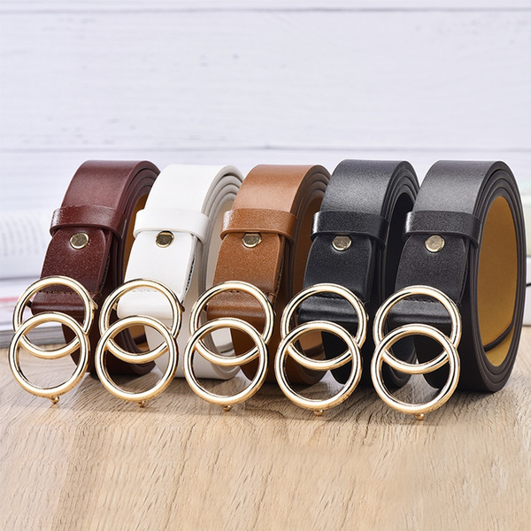 Men's High Quality Round Buckle Belt