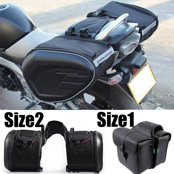 Universal Motorcycle Saddlebags Waterproof Motorbike Side Saddle