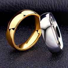 Couple Rings, Steel, Engagement Wedding Ring Set, Stainless Steel