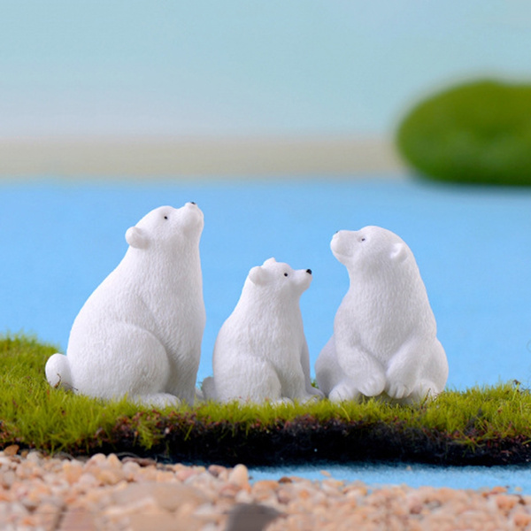 1 Pc Mini Model Micro Landscape Home Decor Simulation White Bear Polar Figurines Miniatures Animal Wish - Bear Figurines Home Decor 1 Pc Mini Model Micro Landscape Home Decor Simulation White Bear Polar Figurines Miniatures Animal Wish - Bear Figurines Home Decor