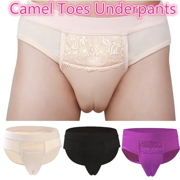 S-2XL Transgender Underwear Camel Toe Underwear Underpants Cosplay Front  Gaff Panties Underpant