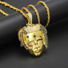 Cubic Zirconia, Punk jewelry, hip hop jewelry, punk necklace
