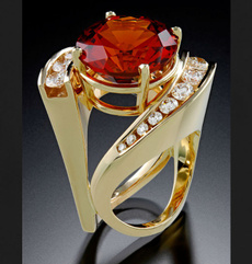 Sterling, yellow gold, Fashion, wedding ring