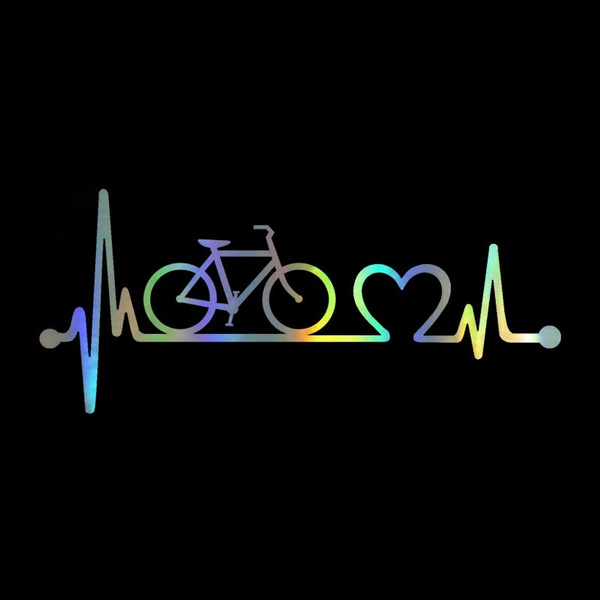 Bike 2024 heartbeat sticker