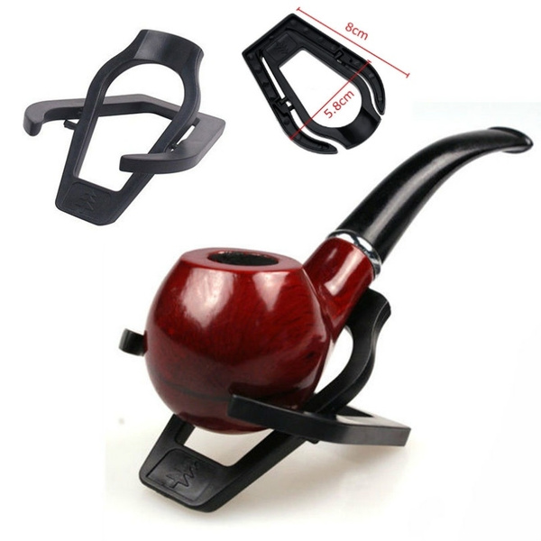 Foldable Plastic Tobacco Smoking Pipe Stand Portable For Single Pipe P0CA TO