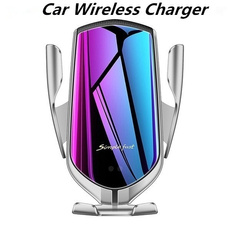 Wireless Car Charger Automatic Clamping 10W Fast Charging 360 Degree Rotation Air Vent Car Mount Holder for Iphone Samsung Huawei Android