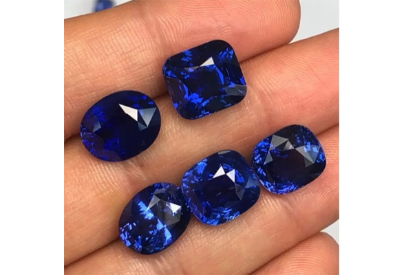 Natural Cutting 3a Tanzania Sapphire Corundum Spinel Various Shapes Mosaic Jewelry Diy Blue Gem a Wish