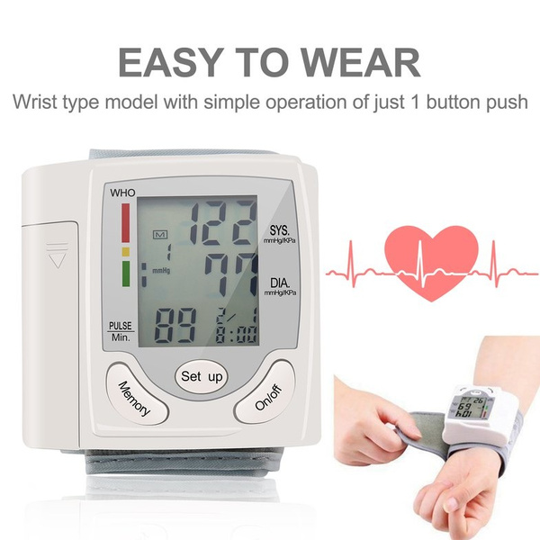 Auto Digital Wrist Meter Heart Beat Rate Pulse Cuff Monitor | Wish