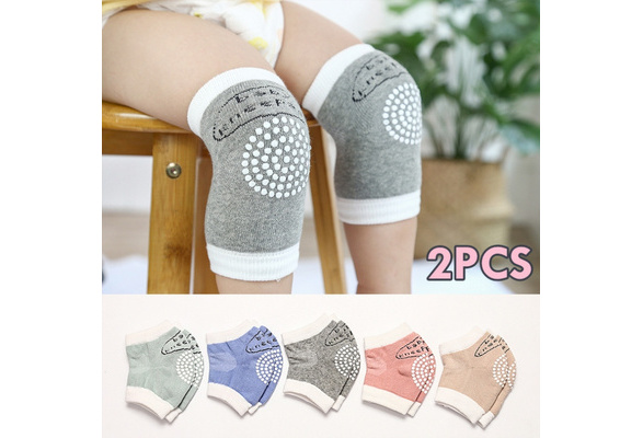 Newborn Baby A Pair Anti-skid And Anti-fall Knee Safety Protection Sock Cotton 
