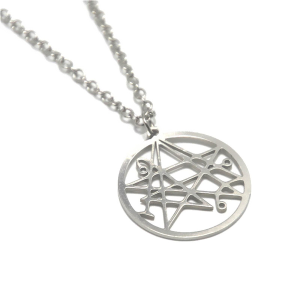 Necronomicon charm necklace Evil Symbol HP Emblem Amulet Talisman metal ...