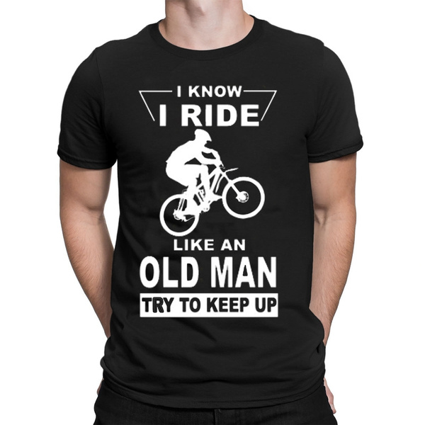 old man biker t shirt