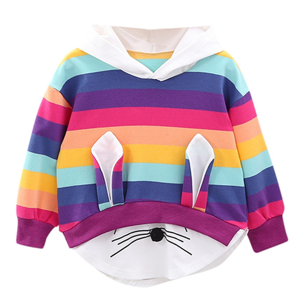 rainbow moletom com capuz kids