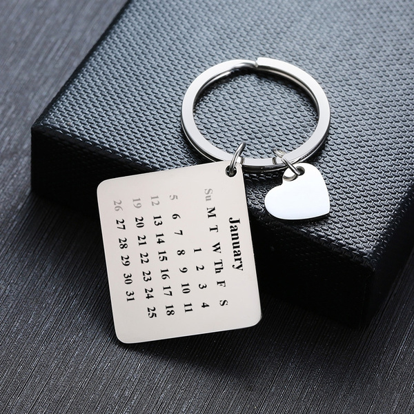 keychain with date