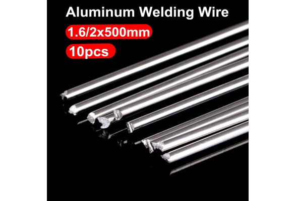 10Pcs 1.6//2.0X500mm Solution Flux-Cored Aluminum Soldering Easy Welding Rods