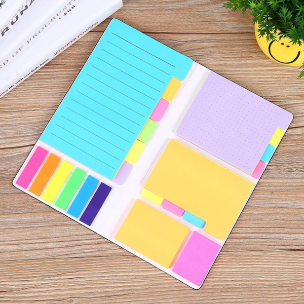 Creative Colored Divider Sticky Notes Bundle Set Bookmark D2C3 Goals Set U3U9 