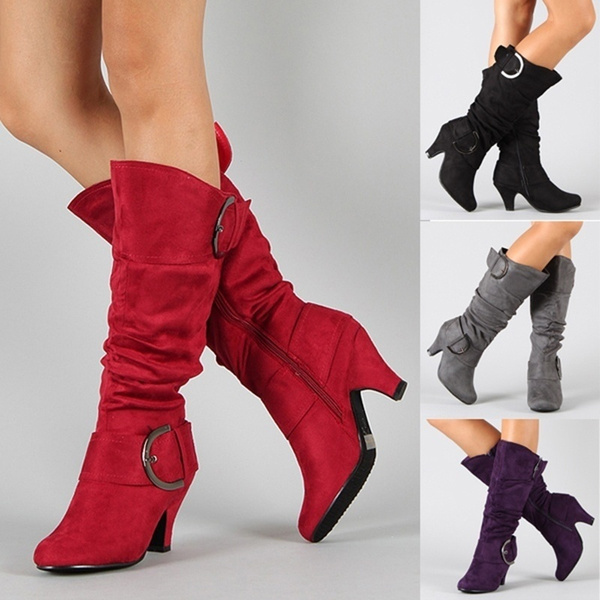 ladies winter long boots