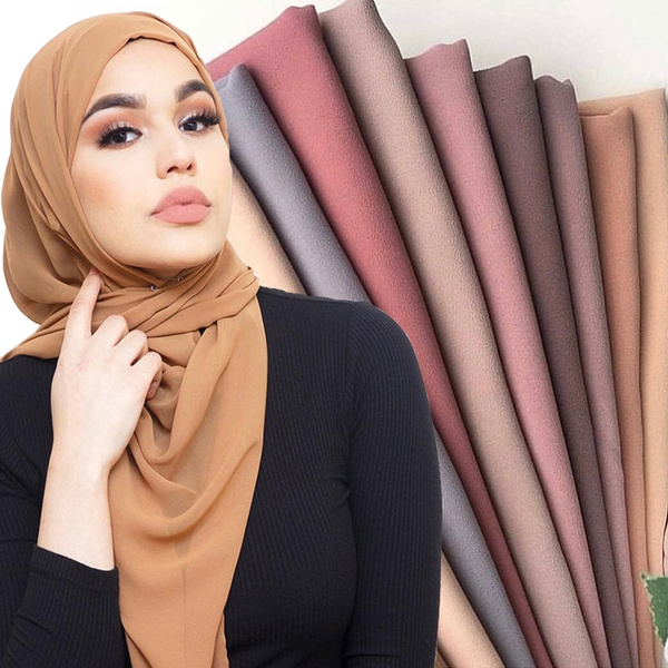 Shawl 2024 chiffon plain