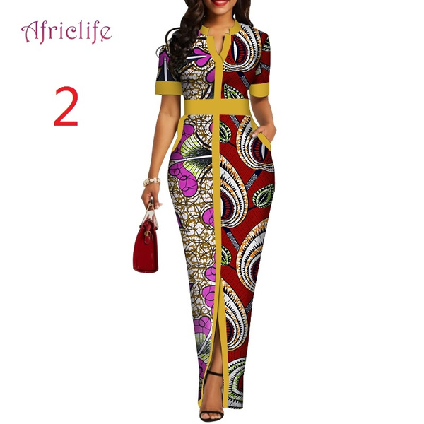 African print dresses discount for slim ladies