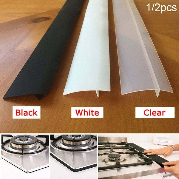 Silicone Kitchen Stove Counter Gap Cover Oven Guard Spill-Seal Slit Filler ToolS 