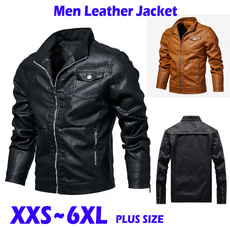hooded, leather, Coat, leather jacket