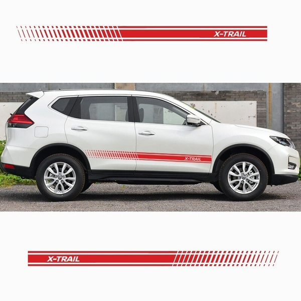 2pcs For Nissan Xtrail X Trail-Creative Full Body Protection Car Sticker  Car Decoration Car Stickers-Styling Auto Accessories