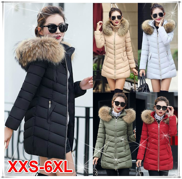 6 Colors High Quality Winter Down Jacket Women Long Coat Warm Clothes Plus  Size XXS-6XL