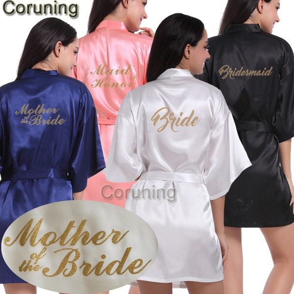 bride and bridesmaid robe